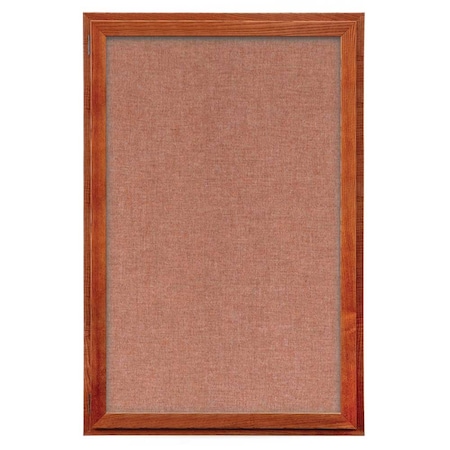 United Visual Products Indoor Enclosed Combo Board, 72"x36", Satin Frame/Green & Amethyst UVCB7236-GREEN-AMETHY